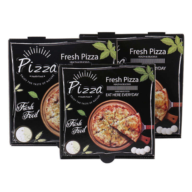 Logo cấp thực phẩm Hộp bánh pizza sang trọng
