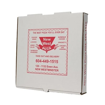 Hộp Pizza Logo tùy chỉnh với giấy Kraft thân thiện với môi trường